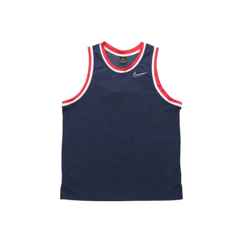 Nike Синий Мужские баскетбольные майки
