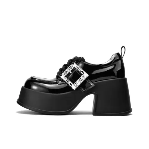 JOOC Грубый каблук Высокие каблуки Женские Черный