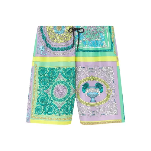VERSACE Пляжные шорты Мужские Зеленые
