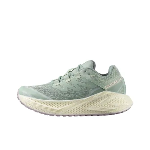 SALOMON Aero Glide 3 Противоскользящие устойчивые к истиранию низкий топ беговые кроссовки женские зеленые