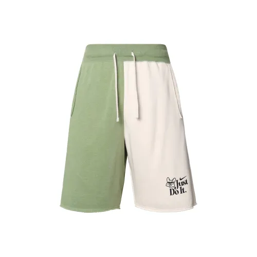 Nike Масляный Зеленый Мужские Повседневные Шорты