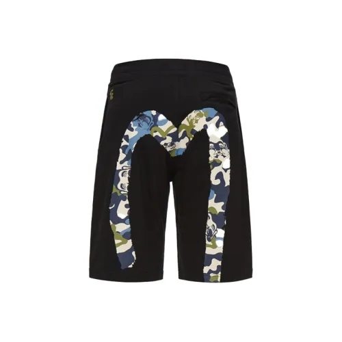 EVISU Черные Мужские Повседневные Шорты