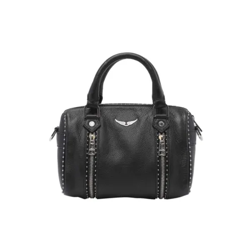 Zadig Voltaire Сумка через плечо из телячьей кожи сумка обычного размера женская черная