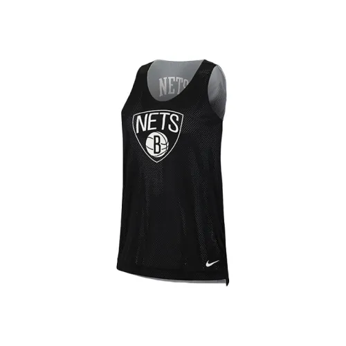 NIKE Черно-серебро Белый Женская баскетбольная майка