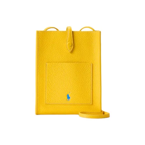 Polo Ralph Lauren Сумка через плечо из коровьей кожи женская светло-желтая