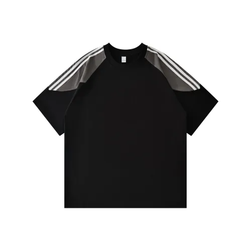 HIPHOPPUNKS Черная мужская футболка с коротким рукавом