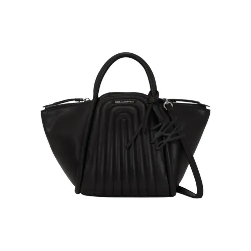 KARL LAGERFELD Переработанный полиуретан сумка женский черный