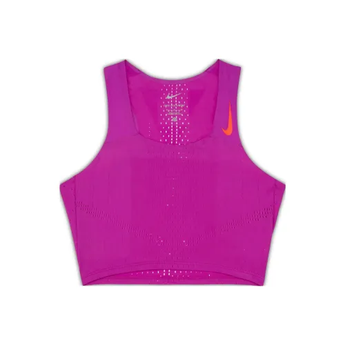 nike Бег Майка Женская Фиолетовая