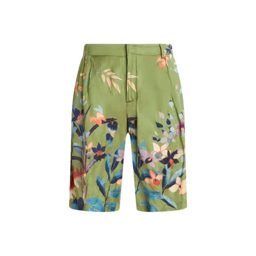 ETRO Зеленые Мужские Повседневные Шорты
