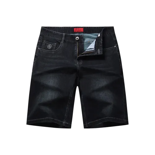 Dance with wolves Джинсовые шорты Мужские Темно-синие