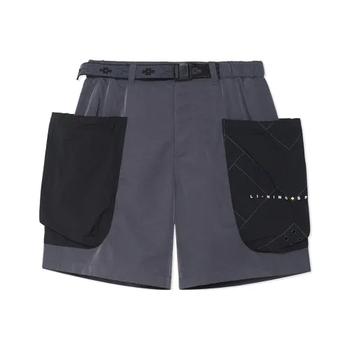 LINING Повседневные шорты Мужские Earth Surface Серый