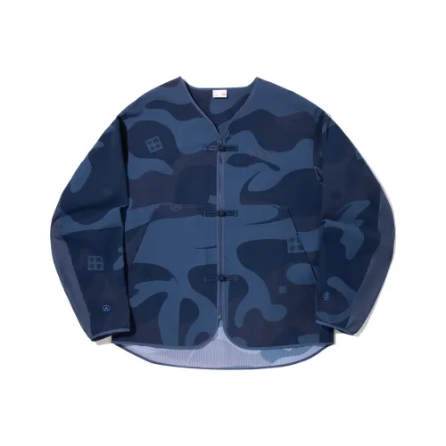 LINING x ANB Куртки и пальто Мужской Камуфляж Синий