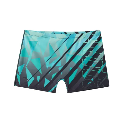 ANTA Купальник Мужской Цветовой блок Зеленый Основной Черный