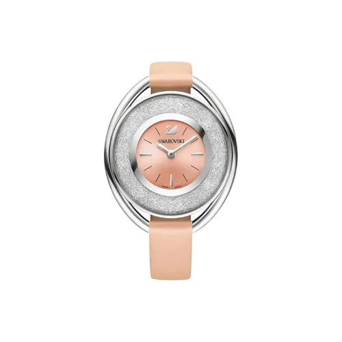 Swarovski CRYSTALLINE Collection Наручные часы Кварцевый механизм Кожаный ремешок 43*37 мм Розовое золото Циферблат Женские часы