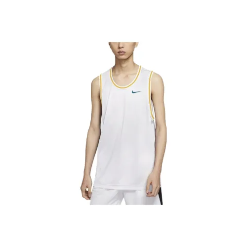 Nike Белый Мужская баскетбольная майка