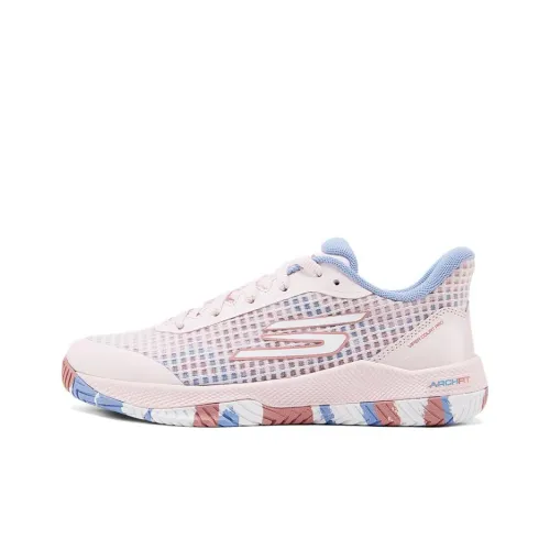 Skechers GO PICKLEBALL WOMENS Устойчивые к истиранию Низкие Кроссовки для тренировок Женские Розовые