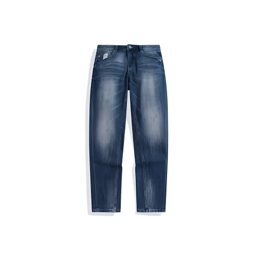 PEACEBIRD MEN Темно-синий 1 Мужские Джинсы