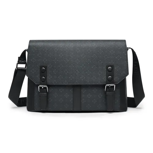 SEPTWOLVES Искусственная кожа через плечо QPL Мужской Черный