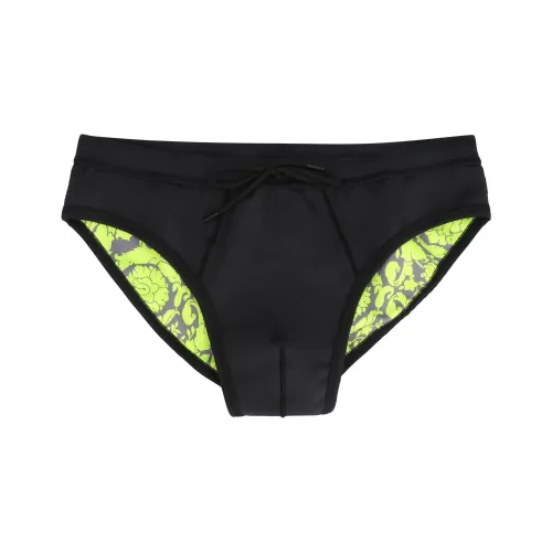 VERSACE Мужские черные плавательные шорты