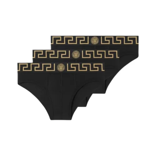 VERSACE Трусы Мужские упаковка из 3 штук черного цвета