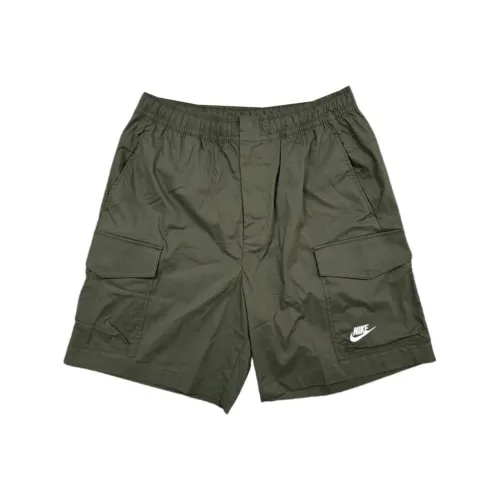 Nike Повседневные шорты Мужские Армейский зеленый