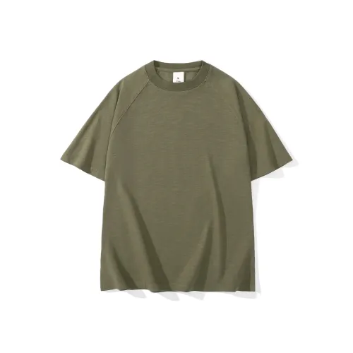 Wen Shan T-Shirt Унисекс Оливково-зеленый