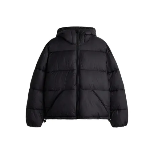 H&M Черные Мужские Пуховики