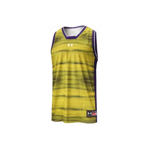 Under Armour Желтая Мужская Баскетбольная Джерси