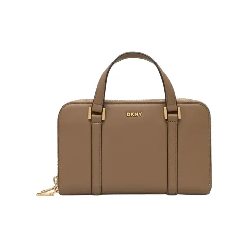 DKNY Коровья кожа Тоут Сумка Сумка для покупок Сумка через плечо Сумка Женская Светло-коричневая