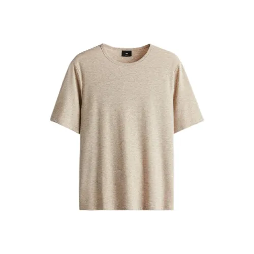 H&M Смешанные Бежевые Мужские T-Рубашки
