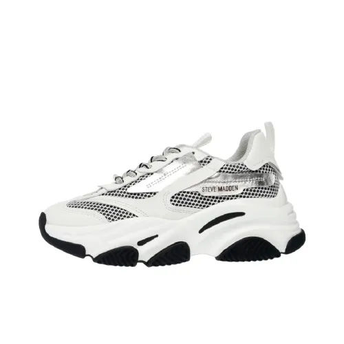 STEVE MADDEN Possession E Устойчивые к истиранию Низкие Топ Кроссовки с Толстой Подошвой Женские Белые