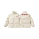 [Утолщенный, улучшенный, ветрозащитный, откладной воротник, стиль] Абрикос, черный