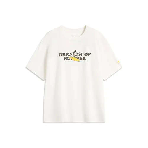 LiNing x Disney T-Shirt Унисекс Айвори