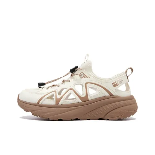 QIAODAN Slip-resistant и дышащая обувь для походов женская белый умбра