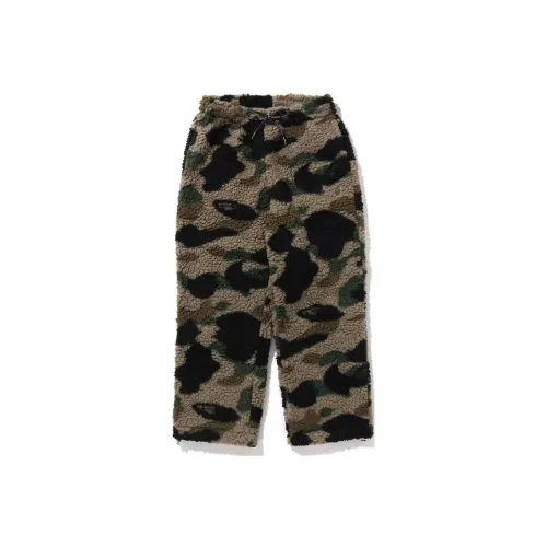 A BATHING APE 1st CAMO Металл Ape Голова one POINT Флисовые брюки Повседневные брюки Мужской Зеленый
