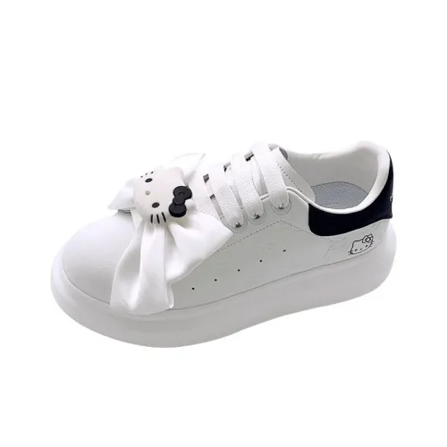 Hello Kitty Белый Низкий Топ Скейтборд Кроссовки Женские Белый Черный