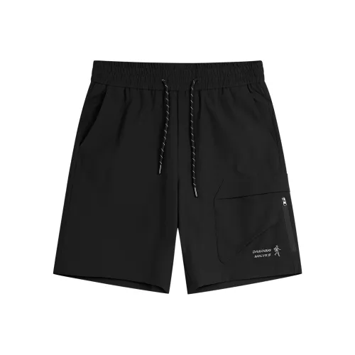 Dance with Wolves Повседневные шорты Мужские Черные