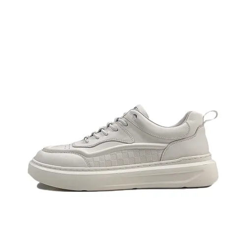 Devanro Slip-resistant Abrasion-resistant Low Top Casual Men's White Devanro Противоскользящий Устойчивый к истиранию Низкий Топ Повседневный Мужской Белый