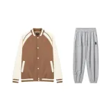 Set (Dark Beige Coat + Light Photinia Gray Pants)  
Комплект (Темно-бежевое пальто + Светло-серые штаны Фотиния)