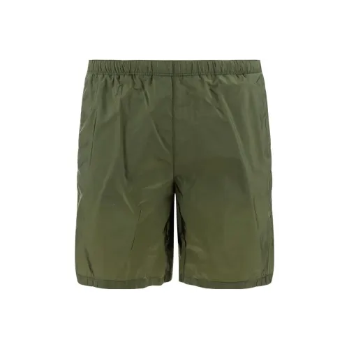 PRADA Пляжные шорты Мужские Серый Зеленый