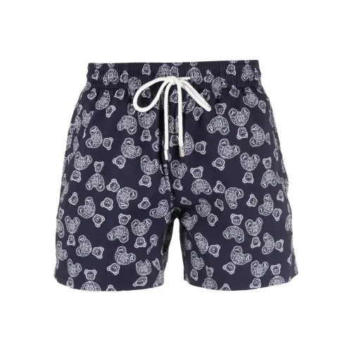 PALM ANGELS Темно-синие мужские плавательные шорты