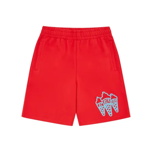 ICECREAM Повседневные шорты унисекс красного цвета