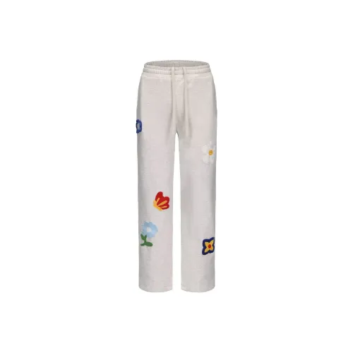 Hungo Белый Серый Унисекс Повседневные Штаны