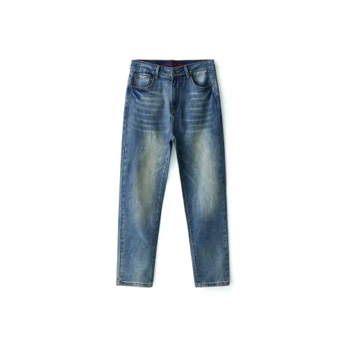 LUCKY BRAND Винтажные синие унисекс джинсы