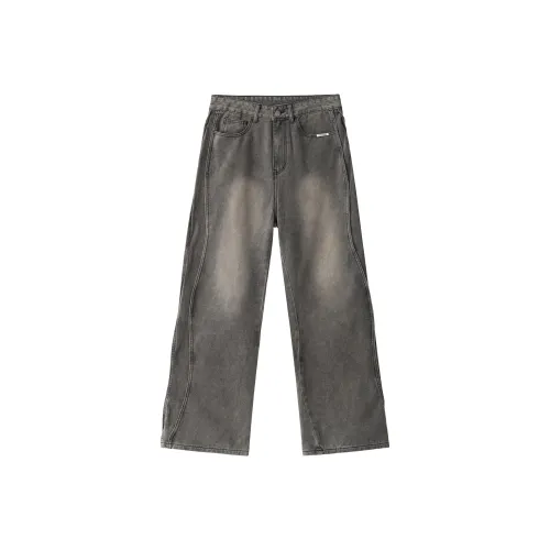 XINYINSU 24FW Джинсы Унисекс Серый