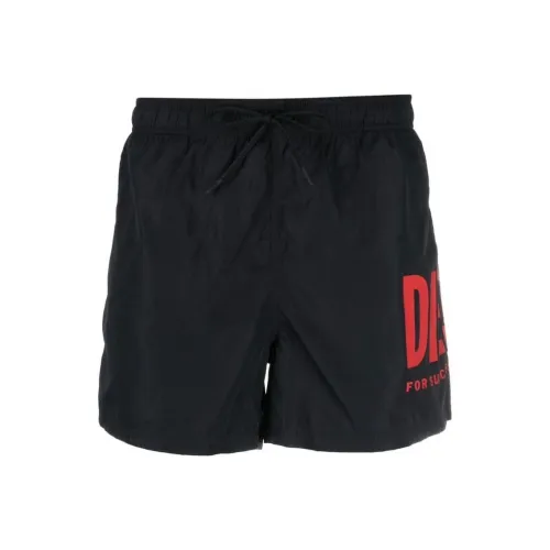 DIESEL Мужские черные плавательные шорты