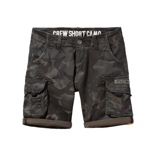 Совместный бренд Alpha Industries Черные Мужские Повседневные Шорты