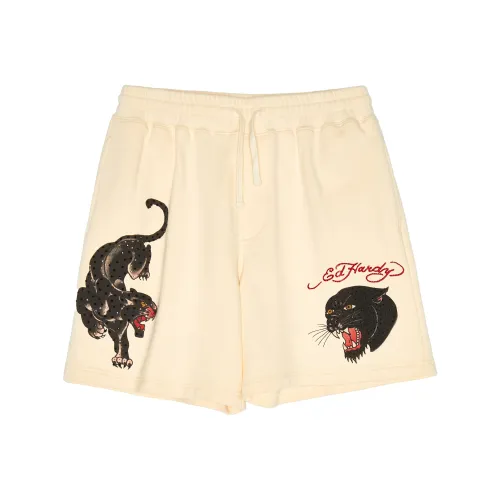 Ed Hardy Айвори Белый E1OCM228 Мужские Повседневные Шорты