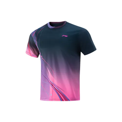 Подкладка Table tennis series T Рубашка Мужская Гуандун Синий