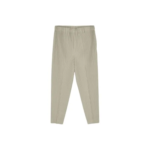 Homme Plissé Issey Miyake Повседневные брюки Мужские Светло-зеленые